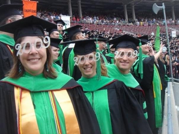 Dr. Cockerill at her optometry school graduation