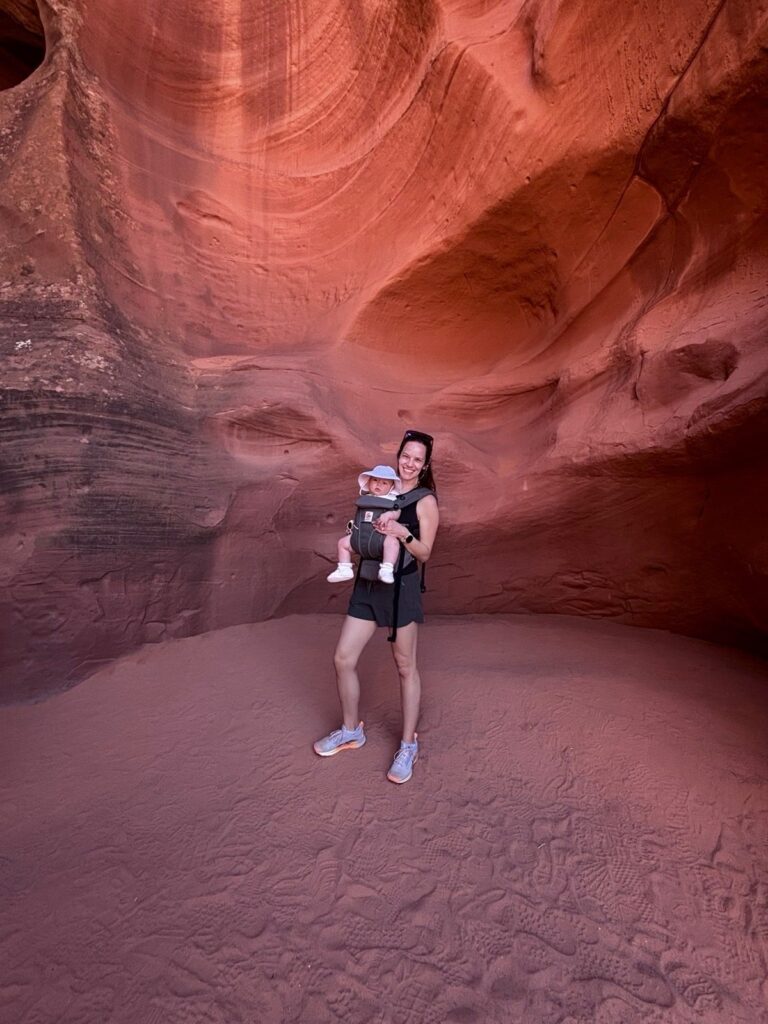 Dr. Kane exploring the canyon with their youngest