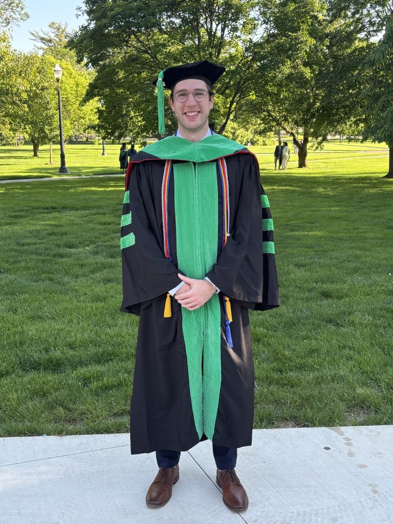 Dr. Kieffer at his graduation from The Ohio State University College of Optometry.